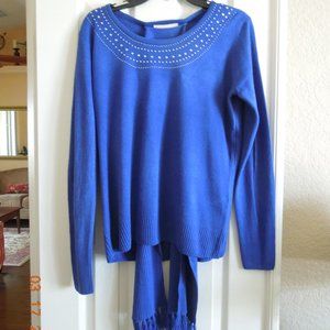 NEW with tag Carolyn Taylor Sweater with removable scarf